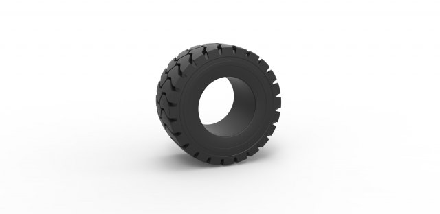 Tractor tire 9 Scale 1 to 25 3D Baskı Modeli .c4d .max .obj .3ds .fbx .stl .blend