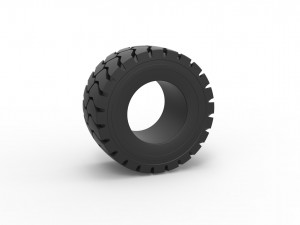 Tractor tire 9 Scale 1 to 25 3D-printmodel