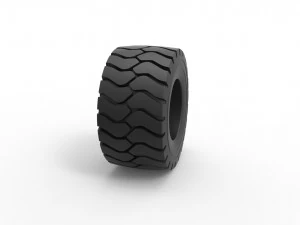 Tractor tire 9 Scale 1 to 25 3D Print Model