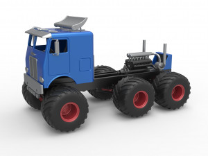 Monster truck 6x6 Scale 1 to 25 Modelo de impresión 3D