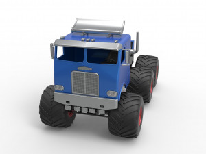Monster truck 6x6 Scale 1 to 25 Model do druku 3D