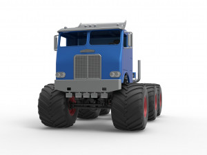 Monster truck 6x6 Scale 1 to 25 Model do druku 3D