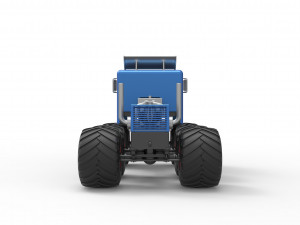 Monster truck 6x6 Scale 1 to 25 Model do druku 3D