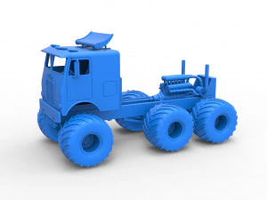 Monster truck 6x6 Scale 1 to 25 3D Print Model