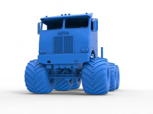 Monster truck 6x6 Scale 1 to 25 3D Print Model