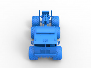 Monster truck 6x6 Scale 1 to 25 Model do druku 3D