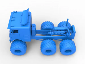Monster truck 6x6 Scale 1 to 25 3D Print Model
