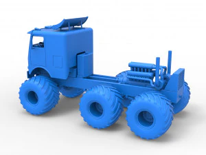 Monster truck 6x6 Scale 1 to 25 3D Print Model