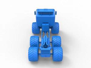 Monster truck 6x6 Scale 1 to 25 3D Print Model