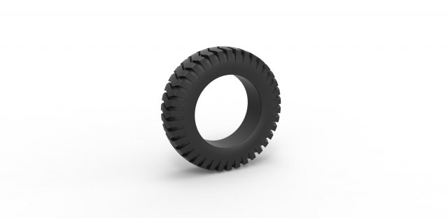 Semi truck tire 3 Scale 1 to 25 Model Cetak 3D .c4d .max .obj .3ds .fbx .stl .blend 