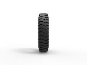 Semi truck tire 3 Scale 1 to 25 Model Cetak 3D