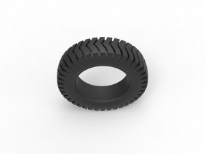 Semi truck tire 4 Scale 1 to 25 3D Принт Модель