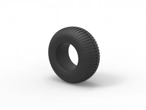 Offroad tire 58 Scale 1 to 25 3D Print Model
