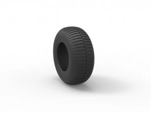 Offroad tire 58 Scale 1 to 25 3D Print Model