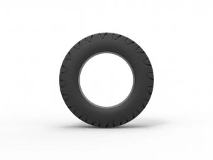 Semi truck tire 5 Scale 1 to 25 3D Print Model