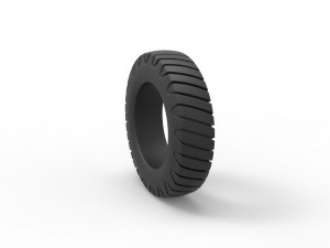 Semi truck tire 5 Scale 1 to 25 Modelo de Impressão 3D