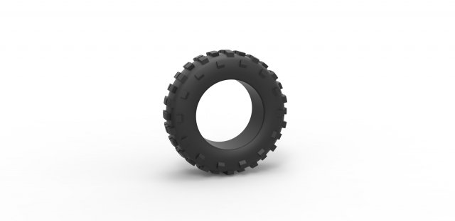 Offroad tire 59 Scale 1 to 25 3D Print Model .c4d .max .obj .3ds .fbx .stl .blend 