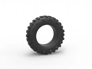 オフロード タイヤ 59 スケール 1 ～ 25 3Dプリントモデル