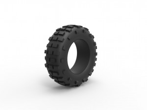 Offroad tire 59 Scale 1 to 25 3D Print Model