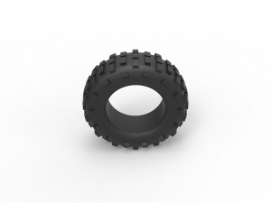 Offroad tire 59 Scale 1 to 25 3D Print Model