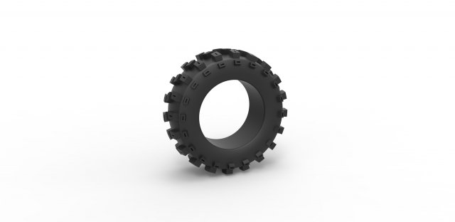 Offroad tire 60 Scale 1 to 25 3D प्रिंट मॉडल .c4d .max .obj .3ds .fbx .stl .blend