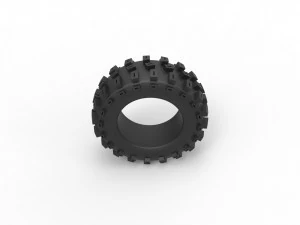 Offroad tire 60 Scale 1 to 25 3D Print Model