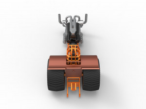 Pulling tractor with V12 and V8 engines Scale 1 to 25 Model Cetak 3D