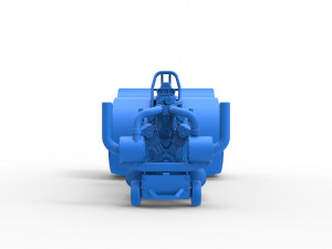 Pulling tractor with V12 and V8 engines Scale 1 to 25 Model Cetak 3D