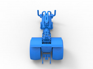Pulling tractor with V12 and V8 engines Scale 1 to 25 Model Cetak 3D
