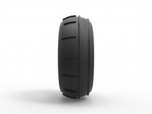 Dune buggy front tire 3 Scale 1 to 25 3D Print Model