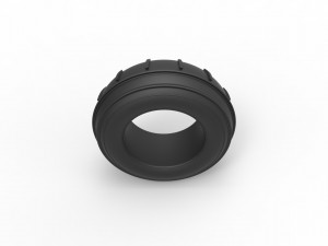 Dune buggy front tire 3 Scale 1 to 25 3D Print Model