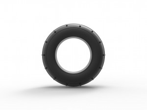 Dune buggy front tire 3 Scale 1 to 25 3D Print Model