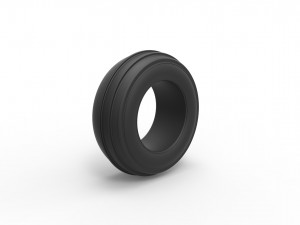Dune buggy front tire 4 Scale 1 to 25 3D-Druckmodell