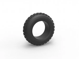 Dune buggy front tire 5 Scale 1 to 25 3D Print Model
