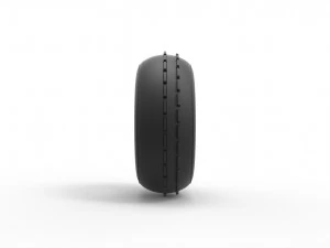 Dune buggy front tire 5 Scale 1 to 25 3D Print Model