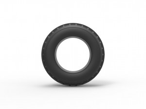 Dune buggy front tire 5 Scale 1 to 25 3D Baskı Modeli