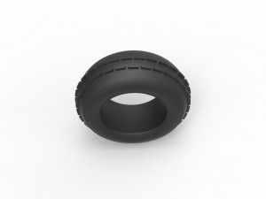 Dune buggy front tire 5 Scale 1 to 25 3D Baskı Modeli