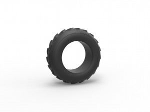 Dune buggy front tire 6 Scale 1 to 25 3D Baskı Modeli