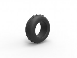Dune buggy front tire 6 Scale 1 to 25 3D 프린트 모델