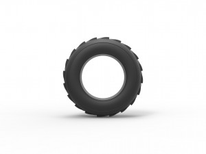 Dune buggy front tire 6 Scale 1 to 25 3D 프린트 모델