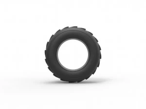 Dune buggy front tire 6 Scale 1 to 25 3D Print Model