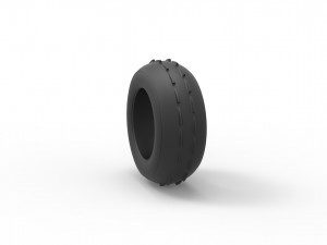 Dune buggy front tire 6 Scale 1 to 25 3D 프린트 모델