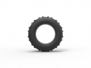 Dune buggy front tire 7 Scale 1 to 25 Model Cetak 3D