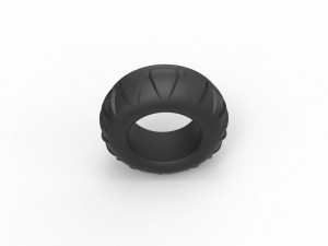 Dune buggy front tire 7 Scale 1 to 25 Model Cetak 3D