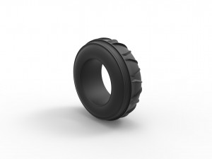 Dune buggy front tire 7 Scale 1 to 25 Model Cetak 3D