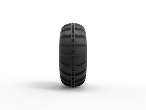 Dune buggy front tire 8 Scale 1 to 25 3Dプリントモデル