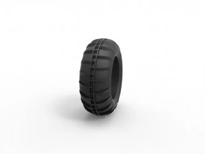Dune buggy front tire 9 Scale 1 to 25 3D Print Model