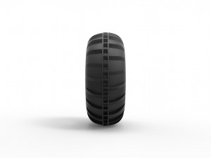 Dune buggy front tire 9 Scale 1 to 25 3D Принт Модель