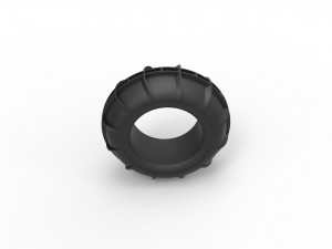 Dune buggy front tire 10 Scale 1 to 25 3Dプリントモデル