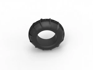 Dune buggy front tire 10 Scale 1 to 25 3D Print Model